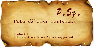 Pokoráczki Szilviusz névjegykártya